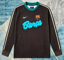26-27 BAR Black Joint Edition Long Sleeve Fans Soccer Jersey*长袖