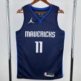 20-21 Dallas Mavericks IRVING #11 Royal Blue Top Quality Hot Pressing NBA Jersey (Trapeze Edition)