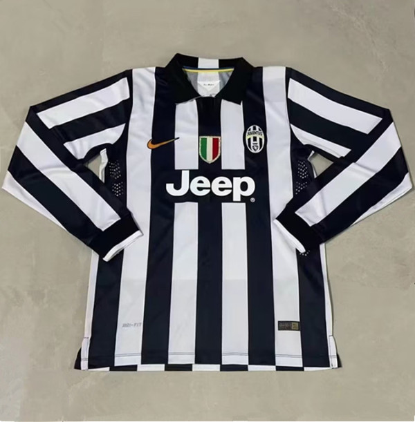 2014-2015 JUV Home Long Sleeve Retro Soccer Jersey
