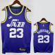 23-24 JAZZ MARKKANEN #23 purple Top Quality Top Quality Hot Pressing NBA Jersey (Retro Logo)