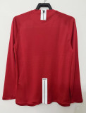 2007-2008 Man Utd Home League Edition Long sleeve Retro Soccer Jersey