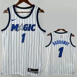 25-26 Magic HARDAWAY #1 White Top Quality Hot Pressing NBA Jersey(条纹)