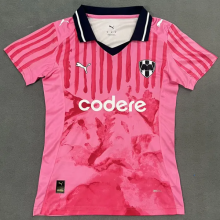 2025 Monterrey Pink Goalkeeper Women Soccer Jersey (女)