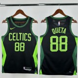 24-25 CELTICS QUETA #88 Black City Edition Top Quality Hot Pressing NBA Jersey