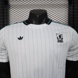 25-26 LIV White Green Casual Edition Player Version Training Shirts 1:1 Thai Quality