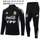 25-26 Argentina High Quality Kids Half Pull Tracksuit