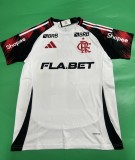 25-26 Flamengo Away Print All Sponsor Fans Soccer Jersey*全广告
