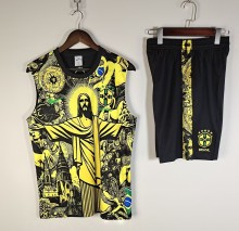 25-26 Brazil High Quality Kids Tank Top And Shorts Suit