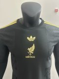 25-26 Mexico Black Special Edition Long sleeves Player Vesion Soccer Jersey