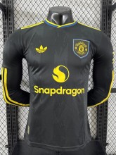 25-26 Man Utd Third Long Sleeve Player Version Soccer Jersey