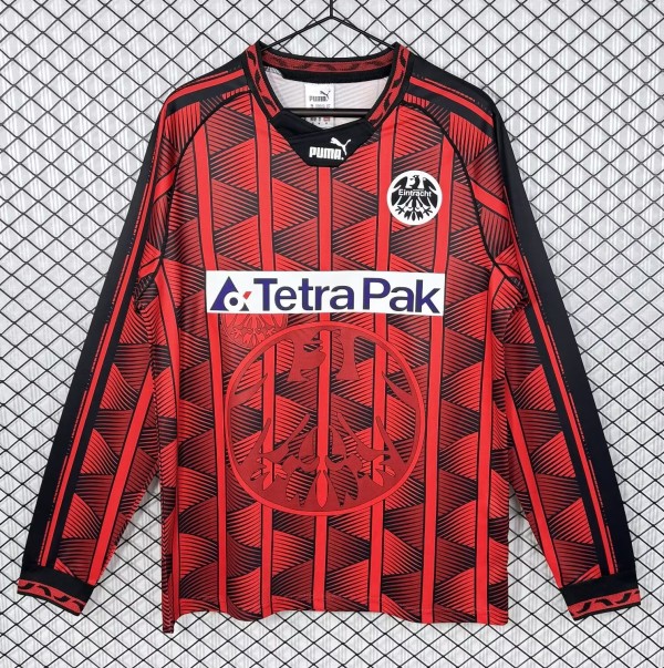 1995-1996 Frankfurt Home Long Sleeve Retro Soccer Jersey