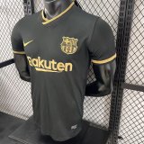 20-21 BAR Away Black Player Version Soccer Jersey