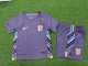 2024 Englande Europe Cup Away Player Version Kids Soccer Jersey