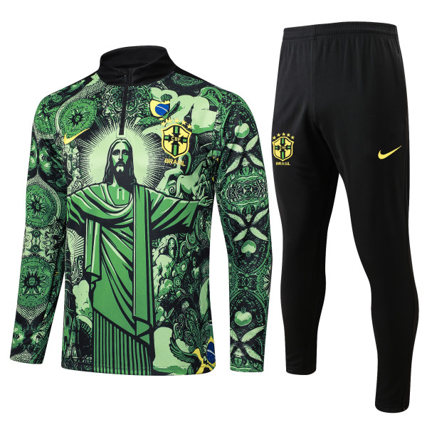 25-26 Brazil High Quality Half Pull Tracksuit