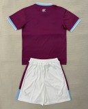 25-26 Burnley Home Kids Soccer Jersey