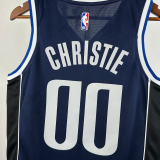 22-23 Dallas Mavericks CHRISTIE #00 Royal Blue Top Quality Hot Pressing NBA Jersey (Trapeze Edition)飞人版
