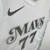 24-25 Dallas Mavericks DONCIC #77 White City Edition Top Quality Hot Pressing NBA Jersey