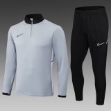 2025 NK Gray Half Pull Tracksuit 