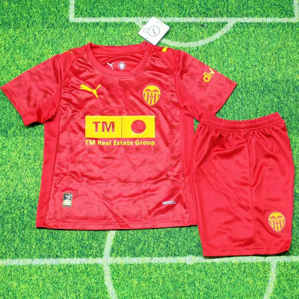 25-26 Valencia Away Kids Soccer Jersey