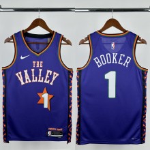 24-25 SUNS BOOKER #1 Purple City Edition Top Quality Hot Pressing NBA Jersey