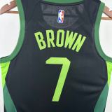 24-25 CELTICS BROWN #7 Black City Edition Top Quality Hot Pressing NBA Jersey