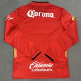 25-26 Toluca Home Long Sleeve Soccer Jersey 1:1 Thai Quality*带星