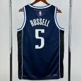 22-23 Dallas Mavericks RUSSELL #5 Royal blue Top Quality Hot Pressing NBA Jersey (Trapeze Edition)飞人版