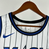 25-26 Magic O'NEAL #32 White Top Quality Hot Pressing NBA Jersey(条纹)