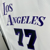 22-23 LAKERS DONCIC #77 White City Edition Top Quality Hot Pressing NBA Jersey