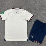 25-26 West Ham Away Kids Soccer Jersey 1:1 Thai Quality