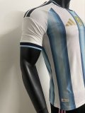 2026 World Cup Argentina Home Player Version Soccer Jersey