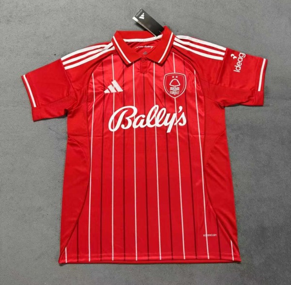 25-26 Nottingham Forest Home Fans Soccer Jersey 1:1 Thai Quality*带前广告