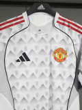 25-26 Man Utd Grey White Special Edition Player Version Training shirts 1:1 Thai Quality