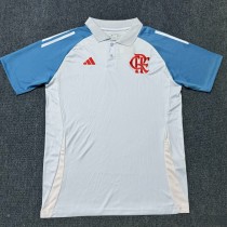 25-26 Flamengo White Polo Short Sleeve