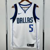 22-23 Dallas Mavericks RUSSELL #5 White Top Quality Hot Pressing NBA Jersey(V领)