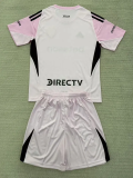 25-26 Boca Juniors Pink GoalKeeper Kids Soccer Jersey 1:1 Thai Quality