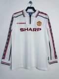 1998 Man Utd Commemorative Edition Long sleeves Retro Soccer Jersey