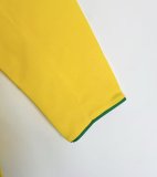 2004 Brazil Home Long sleeves Retro Soccer Jersey 