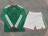 2026 World Cup Mexico Home Long Sleeve Kids Soccer Jersey (长袖)
