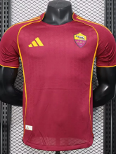 25-26 Roma Home Player Version Soccer Jersey