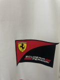 2025 F1 Ferrari New Pattern White Short Sleeve Racing Suit