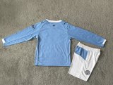 25-26 Man City Home Long Sleeve Kids Soccer Jersey (长袖)