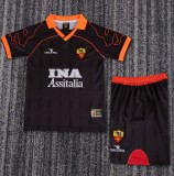 1999-2000 Roma Away Retro Kids Soccer Jersey