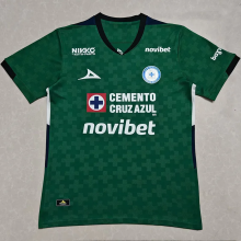 25-26 Cruz Azul Green Goalkeeper Fans Soccer Jersey 1:1 Thai Quality