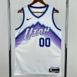25-26 JAZZ MARKKANEN #00 White Top Quality Hot Pressing NBA Jersey