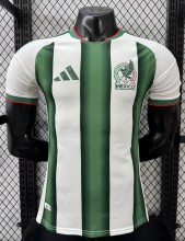 2026 Mexico White Green Special Edition Player Version Soccer Jersey