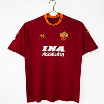 2001-2002 Roma Home Retro Soccer Jersey