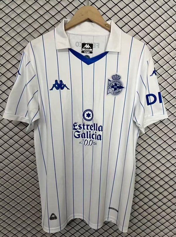 26-27 La Coruna White Retro Version Fans Soccer Jersey