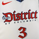 24-25 Wizards YONG #3 White City Edition Top Quality Hot Pressing NBA Jersey