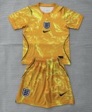2026 England GoalKeeper Kids Soccer Jersey